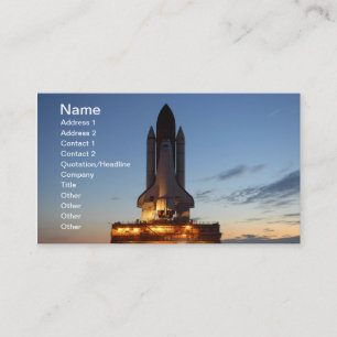 Cartão De Visita NASA do lançamento da descoberta do vaivém