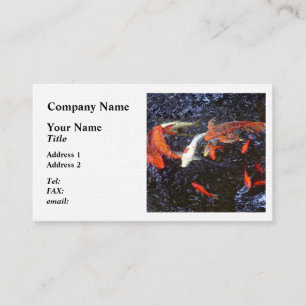 Cartão De Visita Natação Koi