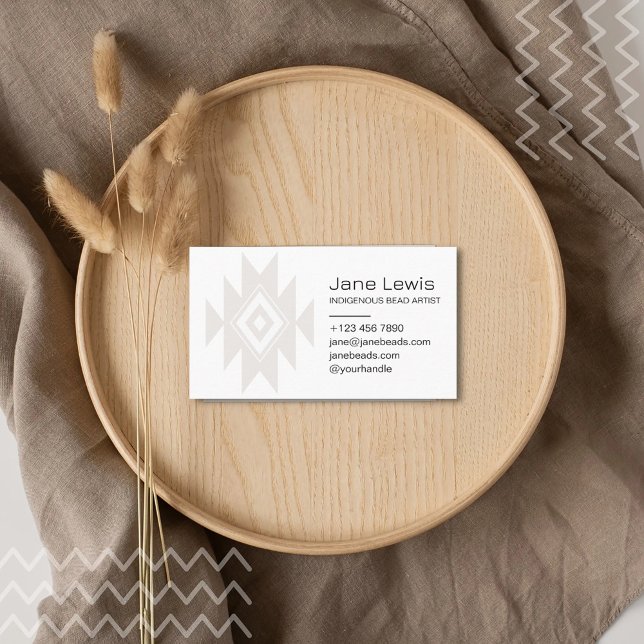 Cartão De Visita Native American Symbol Illustration Indígenas Art (Criador carregado)