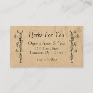 Cartão de visita natural