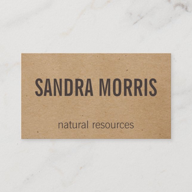 Cartão De Visita Natural (Frente)