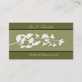 Cartão De Visita Nature Branch Asia Flare Ginkgo