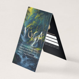 Cartão De Visita Nature Forest YOGA Texto oculto Cotações principai