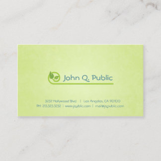 Cartão De Visita Nature Green Deixa Spa Beauty Salon