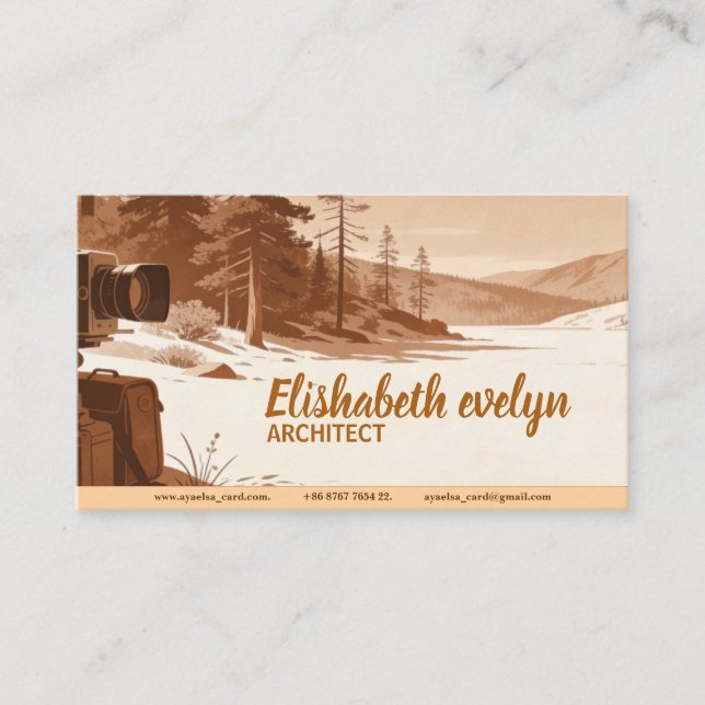 Cartão De Visita Nature's Frame (Frente)