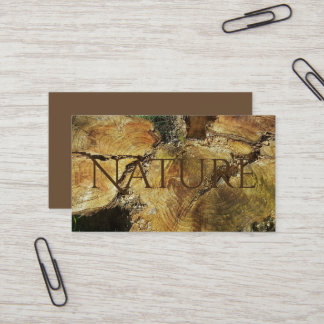 Cartão De Visita Natureza do tronco das árvores Fotografia Madeira