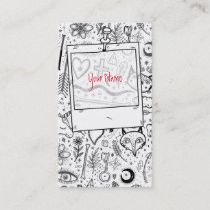 Cartão De Visita Natureza Engraçada Das Notas De Desenho Padrão 4 +