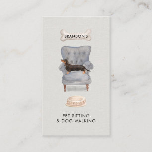 Cartão De Visita Navegador de Cachorros Pet Sitter