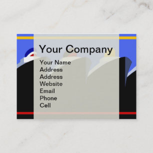 Cartão De Visita Navios de cruzeiro Poster vintage Ocean Liner