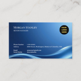 Cartão De Visita Navy Luxury Business Card Design