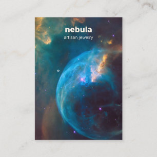 Cartão De Visita Nebulosa Cósmica Ouvindo Joias