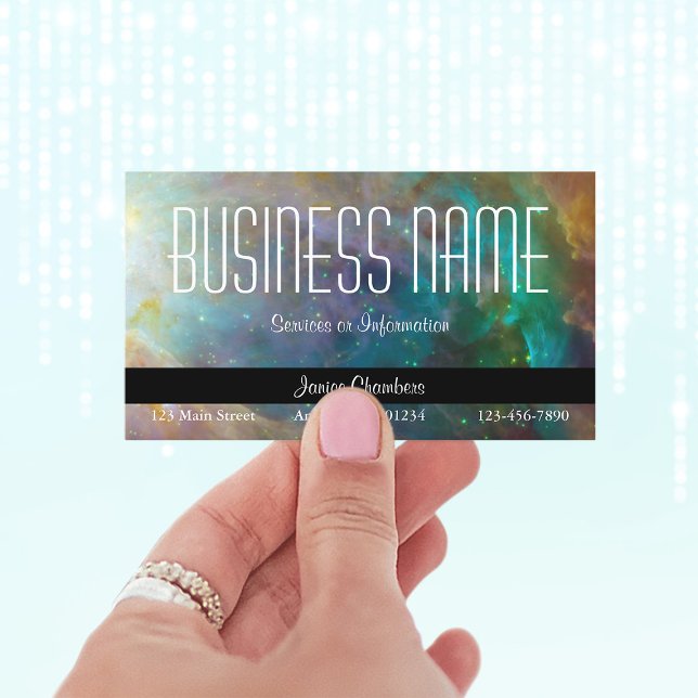 Cartão De Visita Nebulosa de Órion (Create your own celestial business cards.)