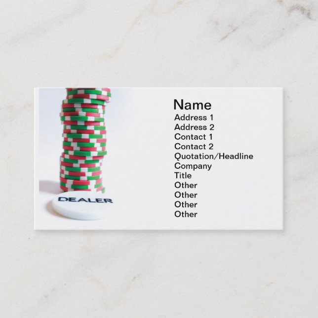 Cartão De Visita Negociante (Frente)