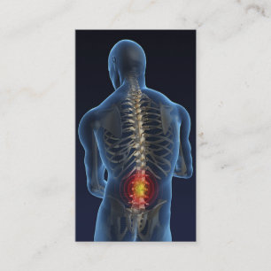 Cartão De Visita Negócio Card4 do Chiropractor