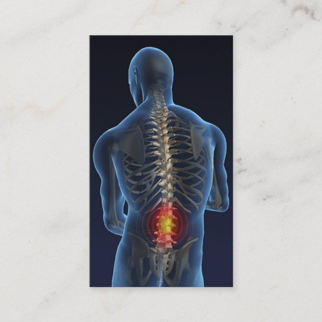 Cartão De Visita Negócio Card4 do Chiropractor (Frente)