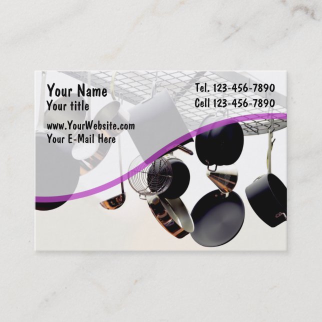 Cartão De Visita Negócio Cards_1a do cozinhar (Frente)