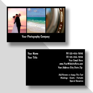 Cartão De Visita Negócio Cards_New do fotógrafo