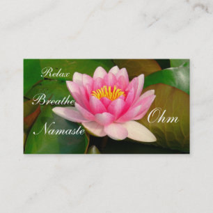 CARTÃO DE VISITA NEGÓCIO CUSTOMIZÁVEL CARD/LARGE LOTUS COR-DE-ROS