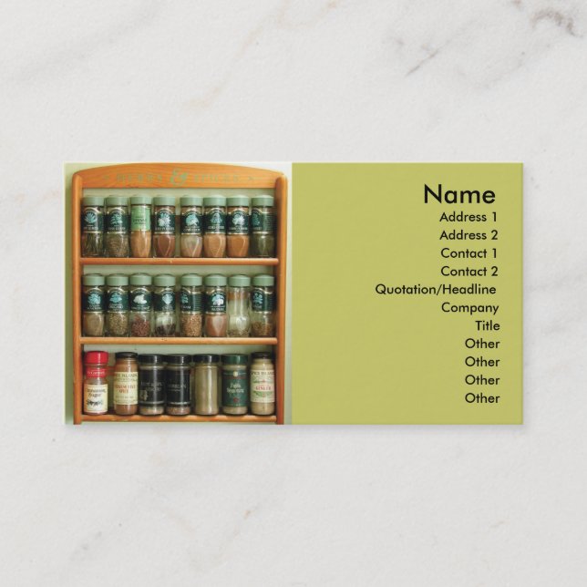 Cartão De Visita Negócio CXard das ervas (Frente)