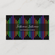 negócio de caligrafia abstrato arco-íris