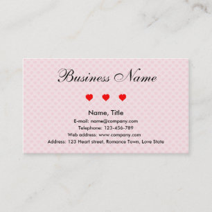 Cartão De Visita Negócio do romance