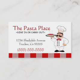 Cartão De Visita Negócio italiano da pizza do restaurante |