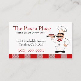 Cartão De Visita Negócio italiano da pizza do restaurante |