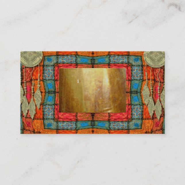 Cartão De Visita Negócio psíquico aciganado da astrologia da pena (Frente)