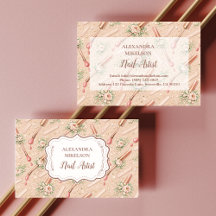 Negócios de Artista de Unhas Florais de Luxo