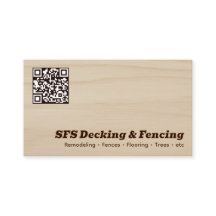 Negócios de Decking & Cerca QR Vcard