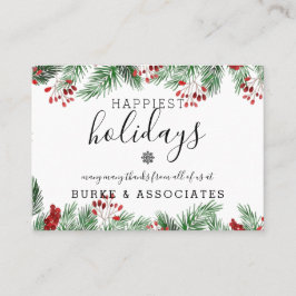 Cartão De Visita Negócios de Férias Personalizados