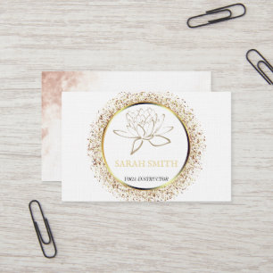 Cartão De Visita Negócios de flores de lótus profissionais modernas