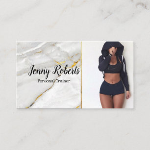 Cartão De Visita Negócios de Malhação pessoal moderna e de tendênci