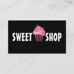 Cartão De Visita Negócios de Padaria de Catering de Bolos Cupcakes 