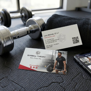 Cartão De Visita Negócios de Treinador de CrossFit   Fitness Minima