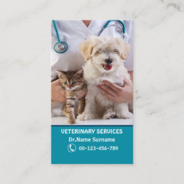 Cartão De Visita Negócios para Médico Veterinário ou Clínica