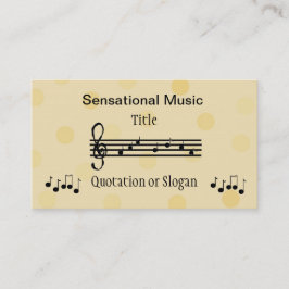 Cartão De Visita Negócios Sensacionais da Música