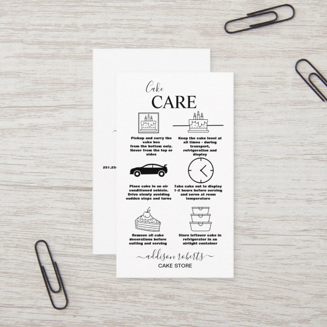 Cartão De Visita Negra e Branca Modernos (Frente/Verso In Situ)