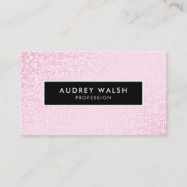 Cartão De Visita Negra-Negra-Rosa Na moda Faux