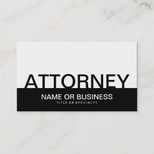 Cartão De Visita negrito ATTORNEY