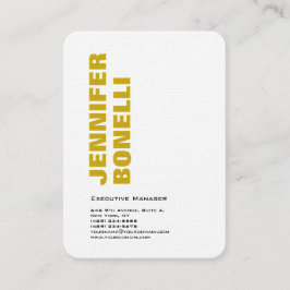 Cartão De Visita Negrito moderno e profissional