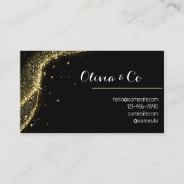 Cartão De Visita Negro e ouro