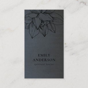 CARTÃO DE VISITA NEGRO NO SAUDOR ESPIRITUAL REIKI SIMPLES DE LOTE P