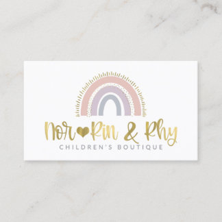 Cartão De Visita Nem Rin & Rhy Boutique - Modelo não editável