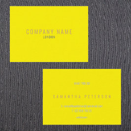 Cartão De Visita Néon amarelo-claro e ouro