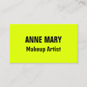 Cartão De Visita Neon Chartreuse Yellow Colorful Bright 2025