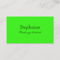 Neon Green Bright Colorful Makeup Artista Salon Sp