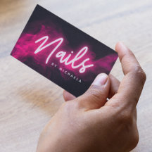 Neon Rosa e Smoke Nail Salon/Technician