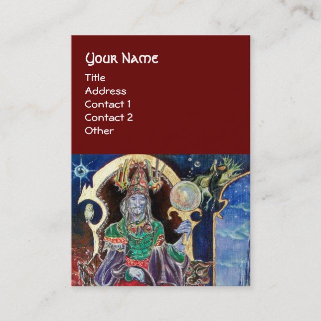 Cartão De Visita NEUROMANCER, Magistro Rei Azul (Frente)