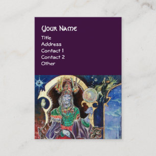 Cartão De Visita NEUROMANCER, vermelho-azul